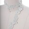1 Yard 1 Inch Ivory Beaded Bridal Veil Lace Trim for Wedding Gowns Veils Accessories
